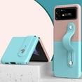 thumbnail image 1 of Dteck Samsung Z Flip3 5G Case with Hand Strap Stand, Slim Bicolor Hard Protective Cover for Samsung Galaxy Z Flip3 5G,Pink + Light Blue, 1 of 10
