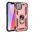 thumbnail image 1 of Dteck Screen Protector Case For Apple iPhone 12 (6.1 inches),iPhone 12 Pro 6.1" Shockproof Rubber Armor Case Hybrid Rugged Hard PC Back Phone Ring Kickstand Cover with Tempered Glass Film,Rosegold, 1 of 2