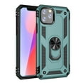 thumbnail image 1 of Dteck Screen Protector Case For Apple iPhone 12 Pro Max 6.7-inch 5G Shockproof Rubber Armor Case Hybrid Rugged Hard PC Back Phone Ring Kickstand Cover with Tempered Glass Film,Darkgreen, 1 of 2