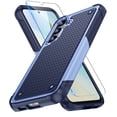 thumbnail image 1 of Dteck Screen Protector for Samsung Galaxy S23 FE,Shockproof Heavy Duty Dual Layer Protective Hard PC Textured Back & Soft Bumper Cell Phone Cover,Lightpurple, 1 of 7