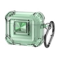 thumbnail image 1 of Dteck Secure Lock Case for AirPods Pro (2019) Case, Transparent Protective Case with Keychain (Anti-Drop Lock),Green, 1 of 6