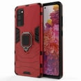 thumbnail image 1 of Dteck Shockproof Case For Galaxy S20 FE 6.5 inch, Rotating Ring Armor Dual Layer Ring Kickstand Shockproof Drop Protection Compatible Magnetic Car Mount case Holder, red, 1 of 5