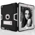thumbnail image 1 of Dteck Shockproof Case For iPad 2 3 4, Heavy Duty Hybrid Kickstand Back Cover Black/Gray, 1 of 5