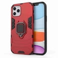 thumbnail image 1 of Dteck Shockproof Case For iPhone 12 Pro / 12 6.1 [Magnetic Car Mount] Heavy Duty Armor Protective Rugged 2 in 1 Shock-Absorbing Case with 360 Degree Rotation Ring Case, Red, 1 of 1