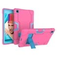 thumbnail image 1 of Dteck Shockproof Case for Samsung Galaxy Tab A7 10.4 inch 2020 Models SM-T500/T505/T507, Heavy Duty Hybrid Rugged High Impact Full Body Protective Case with Kick Stand, Rose+Blue, 1 of 6