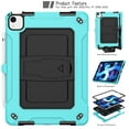 thumbnail image 1 of Dteck with Shoulder Strap Case for Apple iPad Air 4th Generation (2020 Released) 10.9-inch,Shockproof Armor Rubber Hybrid Hard iPad Pro 11" 2020/2018 Protective Shell Kickstand Cover,Mint+Black, 1 of 6