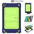 thumbnail image 1 of Dteck with Shoulder Strap Case for Samsung Galaxy Tab A 10.1" SM-T510 T515 (2019 Released) 10.1-inch,Shockproof Armor Rubber Hybrid Hard Protective Shell Back Kickstand Cover,Navy+Olivine, 1 of 6