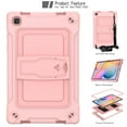 thumbnail image 1 of Dteck Shoulder Strap Case for Samsung Galaxy Tab A7 10.4" SM-T500 T505 (2020 Released) 10.4-inch,Shockproof Armor Rubber 3-Layer Protection Kickstand Cover without Screen Protector,Rosegold, 1 of 6