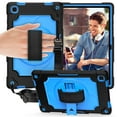 thumbnail image 1 of Dteck Shoulder Strap Case for Samsung Galaxy Tab A7 10.4" SM-T500 T505 (2020 Released) 10.4-inch,Shockproof Armor Rubber Hybrid 3-Layer Protection Back Cover without Screen Protector,Blue+Black, 1 of 6