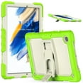 thumbnail image 1 of Dteck with Shoulder Strap Case for Samsung Galaxy Tab A8 10.5-inch X200 X205 X207,Shockproof Rugged Rubber 3-Layers Protection Armor Case Hybrid Hard Kickstand Cover,Green, 1 of 6