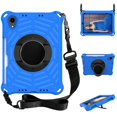 thumbnail image 1 of Dteck with Shoulder Strap Case for iPad mini 6th Generation 8.3-inch, Heavy Duty Rugged Shockproof Case with Adjustable Hand Strap,Rotating Kickstand Rubber Cover,Blue, 1 of 7
