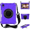 thumbnail image 1 of Dteck with Shoulder Strap Case for iPad mini 6th Generation 8.3-inch, Heavy Duty Rugged Shockproof Case with Adjustable Hand Strap,Rotating Kickstand Rubber Cover,Purple, 1 of 7