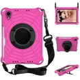 thumbnail image 1 of Dteck with Shoulder Strap Case for iPad mini 6th Generation 8.3-inch, Heavy Duty Rugged Shockproof Case with Adjustable Hand Strap,Rotating Kickstand Rubber Cover,Rose, 1 of 7