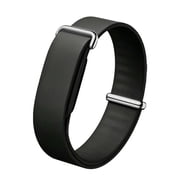 Dteck Silicone Band for Google Fitbit Air, Adjustable Skin-Friendly Rubber Sport Replacement Wristband,Black