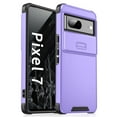 thumbnail image 1 of Dteck Slide Lens Protective Case for Google Pixel 8A, Shockproof Dual Layer Heavy Duty Military Grade Hard Protective Cover, Purple, 1 of 8
