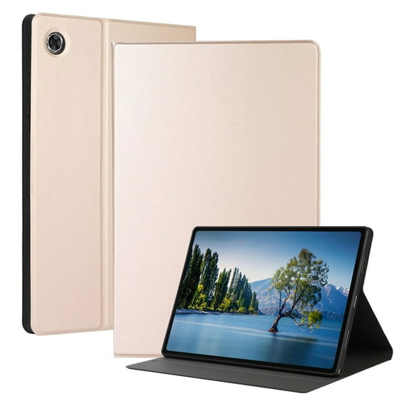 Dteck Slim Case for Samsung Galaxy Tab A8 10.5 inch 2022 Model (SM-X200/X205/X207), Ultra Thin Lightweight Hard Back Shell Stand Cover with Auto Wake/Sleep, Gold