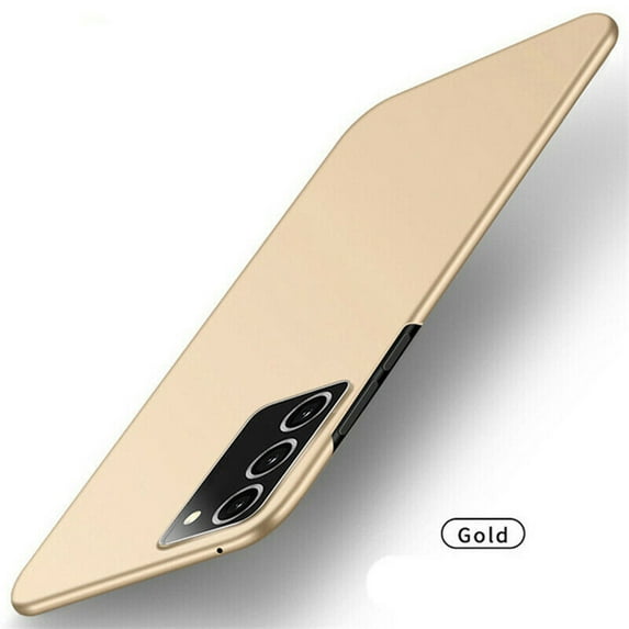 Dteck Slim Case for Samsung Galaxy S20 FE (6.5 inches),Ultra Thin Hard Plastic with Matte Finish Grip Galaxy S20 FE 5G Phone Cover Case,Gold