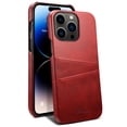 thumbnail image 1 of Dteck Slim Case for iPhone 15 Plus, iPhone 15 Plus Wallet Back Case with Card Holder, Shockproof Hard Protective Phone Cover,Red, 1 of 5