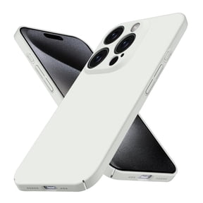 Dteck Slim Case for iPhone 16 Pro Max,Shockproof Matte PC Case Ultra-thin Back Phone Cover for iPhone 16 Pro Max,White