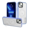thumbnail image 1 of Dteck Slim Magnetic MagSafe Case for iPhone 14 Plus Clear Transparent Anti-Yellowing with Hidden Bracket Kickstand Heavy Duty Shockproof Design Full Body Protective Case For iPhone 14 Plus,G, 1 of 6