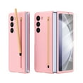 thumbnail image 1 of Dteck Slim Silicone Case for Samsung Galaxy Z Fold 6 with S Pen, Built-in Screen Protector Full Body Protective Cover for Galaxy Z Fold 6 2024,Pink, 1 of 7