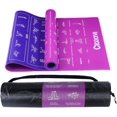 thumbnail image 1 of Upgrade New Instructional Yoga Mat with 75 Poses Printed on It for Beginners, 5.7'x2'x0.25", 6mm Travel Yoga Mat with Bag Christmas Gifts for Women and Men, 1/4 Inch Extra Thick Non-Slip, 1 of 8