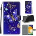 thumbnail image 1 of Dteck Slim Wallet Folio Flip Case for Samsung Galaxy A53 5G, Galaxy A53 PU Leather Case with Credit Card Holder, Strong Magnetic Clasps Kickstand Wallet Case for Samsung A53 5G,22-Butterfly, 1 of 1