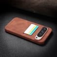 thumbnail image 1 of Dteck Slim for Google Pixel 9 Pro XL Case, Premium PU Leather Shockproof Back Hard Shell Phone Cover with Card Slot Holder for Pixel 9 Pro XL,Brown, 1 of 3