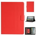 thumbnail image 1 of Dteck Smart Case for Amazon Fire HD 10 2021/HD10 Plus 2021 10.1-inch 11th Generation,Magnetic Card Holder Wallet Slim Case PU Leather Kickstand Shockproof Folio Automatic wake/sleep Cover,Red, 1 of 5