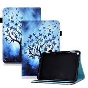 Dteck Smart Case for Amazon Fire HD 10 2021/HD10 Plus 2021 10.1-inch 11th Generation,Magnetic Card Wallet Patterned Case PU Leather Kickstand Shockproof Automatic wake/sleep Cover,Buttery and Tree