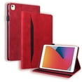 thumbnail image 1 of Dteck Smart Case for Apple iPad 8th Generation 10.2" (2020),Luxury Leather Wallet Kickstand iPad 7th Gen 10.2-inch 2019 Case Card Holder Protector Automatic wake/sleep Folio Cover,Red, 1 of 8