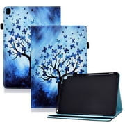 Dteck Smart Case for Apple iPad 9th Generation 10.2" (2021),Magnetic Card Wallet Patterned iPad 8th/7th Gen 10.2-inch Case Leather Kickstand Shockproof Automatic wake/sleep Cover,Buttery and Tree