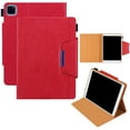 thumbnail image 1 of Dteck Smart Case for Apple iPad Air 4th Generation 10.9" (2020),Magnetic PU Leather Card Holder Wallet Folio iPad Pro 11" 2020/2018 Case Kickstand Automatic wake/sleep Cover,Red, 1 of 5