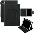 thumbnail image 1 of Dteck Smart Case for Apple iPad Air 4th Generation 10.9" (2020),Magnetic PU Leather Card Holder Wallet Folio iPad Pro 11" 2020/2018 Case Kickstand Automatic wake/sleep Cover,Black, 1 of 5