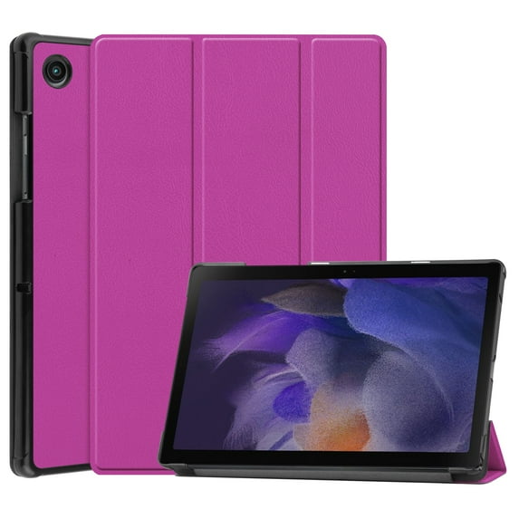 Dteck Smart Case for Galaxy Tab A8 10.5 Inch 2022,Slim Fit PU Leather Shockproof Trifold Stand Cover Hard Back Shell for Samsung Galaxy Tab A8 10.5" SM-X200 X205 X207,Purple