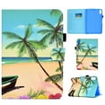 thumbnail image 1 of Dteck Smart Case for iPad 10th Generation 10.9 inch 2022,Magnetic Leather Pattern Card Slots Wallet Case Shockproof Rubber Kickstand Cover,Beach, 1 of 7