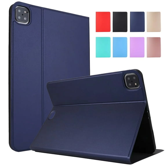 Dteck Smart Case for iPad Pro 13 Inch Case(M4) 2024, Shockproof Slim Stand Hard Back Shell Smart Folio Flip Protective
Cover,Darkblue