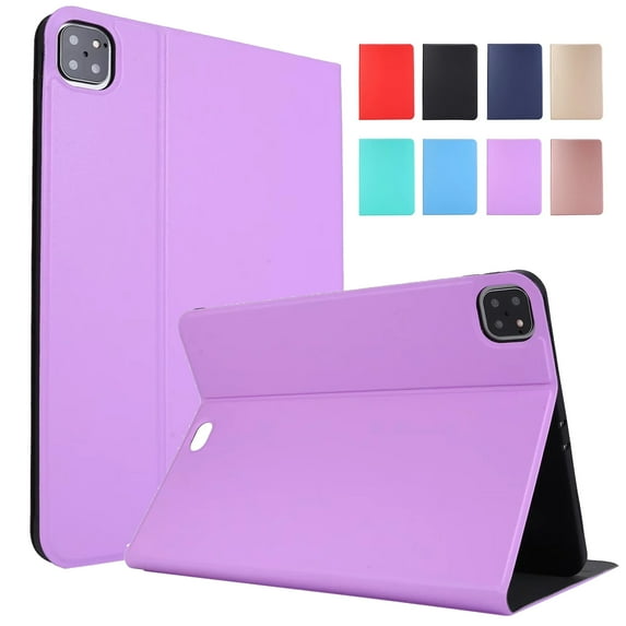 Dteck Smart Case for iPad Pro 13 Inch Case(M4) 2024, Shockproof Slim Stand Hard Back Shell Smart Folio Flip Protective
Cover,Purple