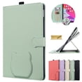 thumbnail image 1 of Dteck Smart Case for iPad (A16) 11th Generation 2025 / iPad 10th Generation 10.9 Inch 2022, PU Leather Folio Stand Protective Cover with Card Slots, Multi-Angle Viewing,Green, 1 of 7
