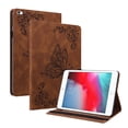 thumbnail image 1 of Dteck Smart Case for iPad mini 5th Gen 2019/mini 4/mini 3/mini 2 7.9-inch,Shockproof Butterfly Pattern Leather Card Wallet Case Kickstand Hybrid Rubber Folio Cover,Brown, 1 of 6