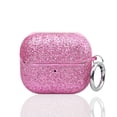 thumbnail image 1 of Dteck Sparkly Case Compatible with Samsung Galaxy Buds 3 / BudS 3 Pro (2024) Protective Case with Keychain, Shockproof Bling Matte Skin Full Body Cover,Pink, 1 of 4