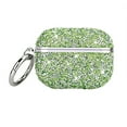 thumbnail image 1 of Dteck Sparkly Diamond Case for AirPods 4th Generation with Keychain, Shockproof Protective Bling Rhinestone Cover Compatible with Apple AirPods 4 Charging Case,Green, 1 of 4