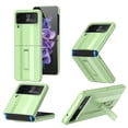 thumbnail image 1 of Dteck Stand Case for Samsung Galaxy Z Flip 4 Cover, Shock-proof Premium Hard PC Protective Shell Slim-Thin Bumper Non-Slip Grip Phone Case for Samsung Z Flip4 2022, Green, 1 of 1