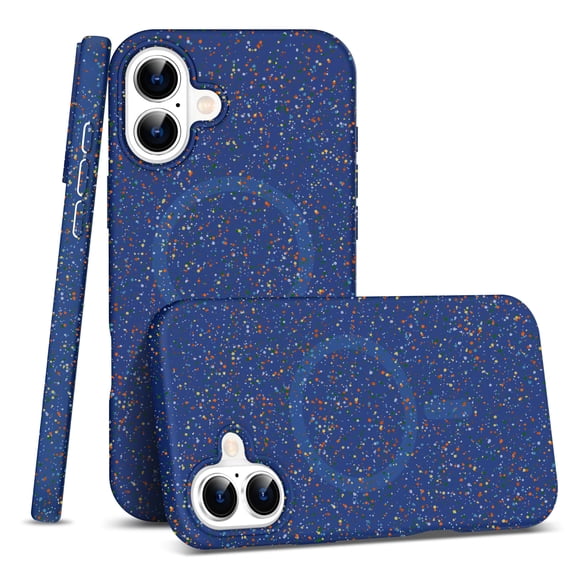 Dteck Strong Magnetic for iPhone 16 Case, Compatible with MagSafe, Durable Colorful Silicone Shockproof Protective Phone Case for iPhone 16,Navy Blue