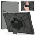 thumbnail image 1 of Dteck for Surface Go 4 (2023)/Surface Go 3 (2021)/ Surface Go 2 (2020), Surface Go (2018),Heavy Duty Shockproof Rugged Case with Kickstand and Hand Strap, Compatible with Type Cover Keyboard,Black, 1 of 13