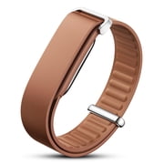 Dteck Top-Grain Cowhide Leather Band for Google Fitbit Air, Adjustble Replacement Wristband Strap,Brown