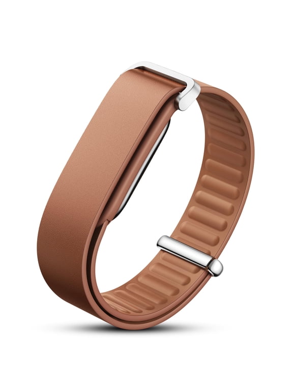 Top-Grain Cowhide Leather Band for Google Fitbit Air, Adjustble Replacement Wristband Strap,Brown