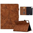 thumbnail image 1 of Dteck Tower Pattern Case for iPad Pro 11 inch 2024,Magnetic Leather Smart Case Card Slots Wallet Kickstand TPU Full Body Protective Cover for iPad Pro 11" 2024,Brown, 1 of 10