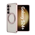thumbnail image 1 of Dteck Transparent Case for Samsung Galaxy S24 Plus,Plating TPU Compatible with Mag-Safe Case Shockproof Lightweight Slim Back Cover for Galaxy S24+,Rosegold, 1 of 8