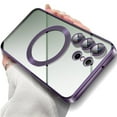 thumbnail image 1 of Dteck Transparent Case for Samsung Galaxy S24 Ultra,Plating TPU Compatible with Mag-Safe Case Shockproof Lightweight Slim Back Cover for Galaxy S24 Ultra,Darkpurple, 1 of 7